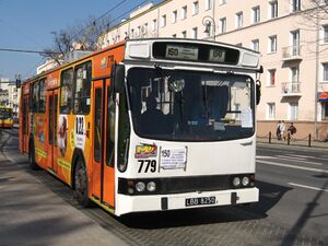 Jelcz PR110E 779, trolleybus line 150, Lublin, 2007.jpg