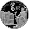 250-летие основания Государственного Эрмитажа. Монета Банка России, серебро, 3 рубля, 2014 год