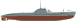 Shadowgraph Malyutka class VI-bis series submarine.svg