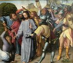 'The Arrest of Christ', oil on panel painting by the Master of the Evora Altarpiece, c. 1500, Museu de Évora, Portugal.JPG