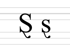 Latin letter S with swash tail.svg