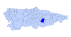 Llaviana Asturies map.svg