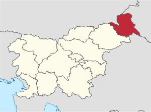 Помурский регион (Помурска регия) на карте