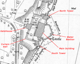 Upnor Castle OS map annotated.png