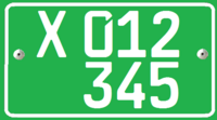 Uzbekistan consular service staff license plate North American standard.png