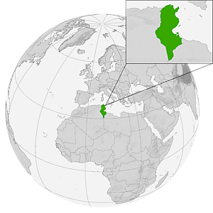 Тунис на карте мира