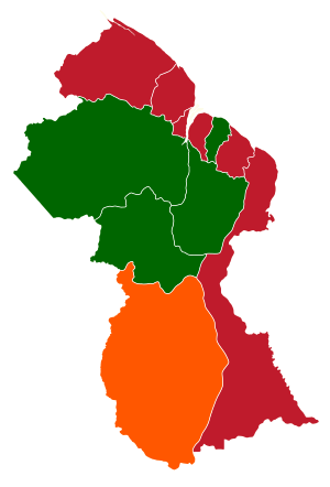 2001 Guyanese general election results by region.svg