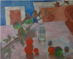 Pink still-life by Petrov-Vodkin (1918, GTG).jpg