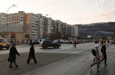 Улицы Мурманска, осень