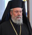 Архиепископ Хризостом перед началом встречи с представителями поместных православных церквей (cropped).jpeg