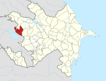 Gadabay District in Azerbaijan 2021.svg