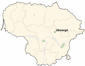 Укмэрге на карте
