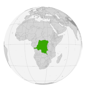 Демократическая Республика Конго на карте мира