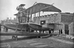 Bristol Scout on Felixstowe Porte Baby first composite aircraft 1916.jpg