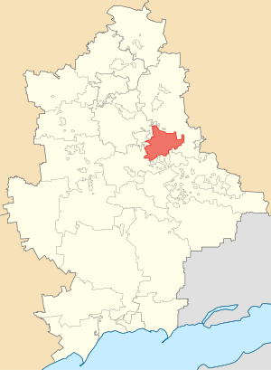 Горловский городской совет на карте