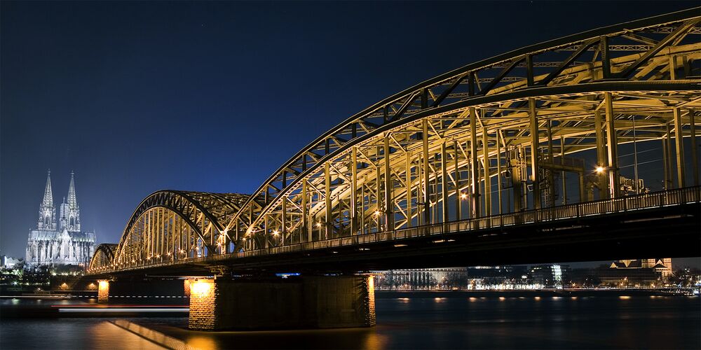 Панорама моста Гогенцоллернов