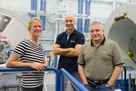 (л-п) К. Найберг, Л. Пармитано, Ф. Юрчихин