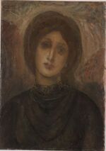 Girl in black dress by Petrov-Vodkin (1906, Peterhoff).jpg