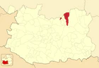 Расположение муниципалитета на карте провинции