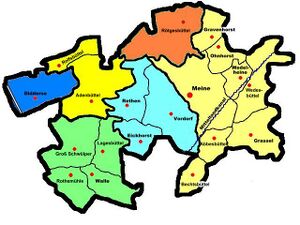 Управление Папентайх на карте