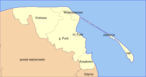 Пуцкий повят на карте