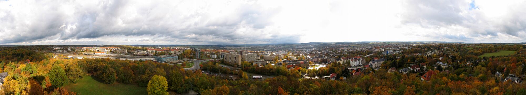 Панорама города Плауэн