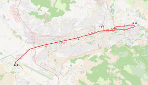 Sarajevo tramway network map.svg