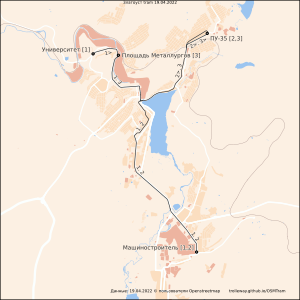 Zlatoust tram map 2022-04.svg