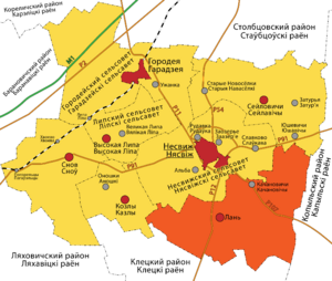 Ланский сельский Совет на карте