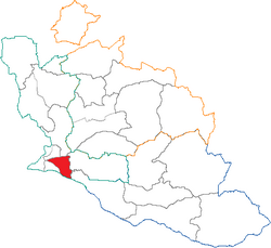 Кантон на карте департамента Воклюз