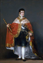 Francisco Goya - Portrait of Ferdinand VII of Spain in his robes of state (1815) - Prado.jpg
