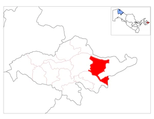 Джалакудукский район на карте