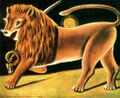 Niko Pirosmani. Lion and Sun. Oil on oilcloth. State Art Museum of Georgia, Tbilisi, Georgia.jpg