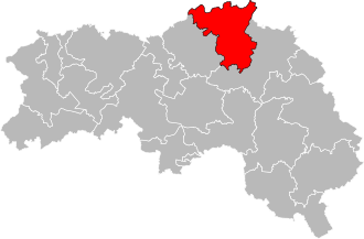 Кантон на карте департамента Орн