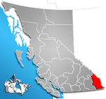 Regional District of East Kootenay, British Columbia Location.png