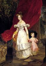 Elena Pavlovna of Russia with daughter Maria by Brullov (1830, Russian museum).jpg