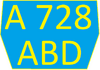 Kazakhstan tractor license plate .png