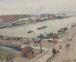 Camille Pissarro - Crue de la Seine, pont Boieldeu, Rouen (PD 1120).jpg
