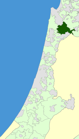 Israel Map - Megiddo Regional Council Zoomin.svg
