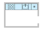 Kitchen in one line.png