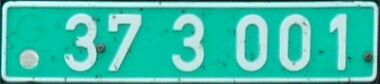 Lithuanian diplomatic license plate.JPG