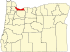 Map of Oregon highlighting Multnomah County.svg