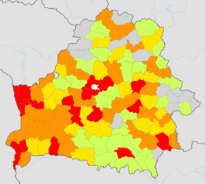 Milk yield in Belarus, 2013.png