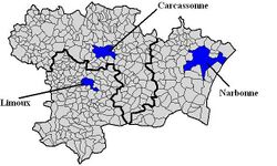 Каркассон на карте