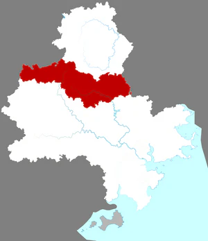 Юнчунь на карте