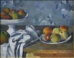 Compotier, assiette et pommes, par Paul Cézanne.jpg