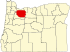 Map of Oregon highlighting Clackamas County.svg