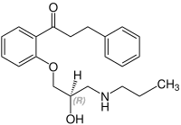 (R)-Propafenon Structural Formula V1.svg