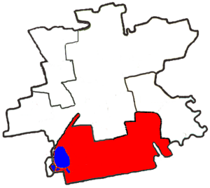 Зеленодольская городская община на карте