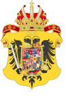 Coat of Arms of Leopold II and Francis II, Holy Roman Emperors-Or shield variant.svg